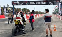 Kepez'de motodrag heyecanı