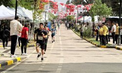 Reyhanlı'da liselilerden 19 Mayıs koşusu