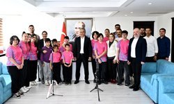 Sporculardan Başkan Uysal'a ziyaret
