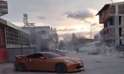 Trafikten menedilen otomobilini aldıktan sonra yine drift yaptı
