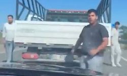 Yol kesip kamyonetinden sopayla inen sürücüye 180 bin lira ceza kesildi