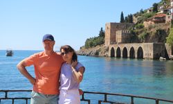 Alanya'ya kruvaziyerle İngiliz turistler geldi