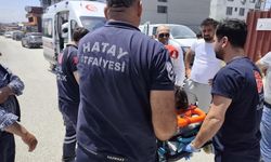 Ayağı motosikletin tekerine sıkışan kişi yaralandı