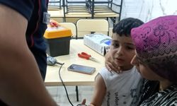 Duş başlığına sıkışan minik Talha'nın imdadına itfaiye yetişti