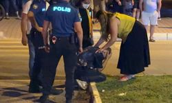 İş yerini yanarken görünce gözyaşlarını tutamadı