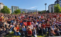 Kahramanmaraş'ta dev ekranda milli heyecan