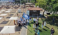 Kemer Belediyesi Halk Plajı'na mavi bayrak