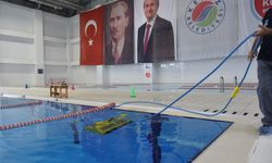 Kepez'in olimpik yüzme havuzunda hijyen ve sağlık önceliği