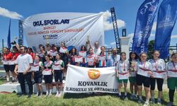 Köy okulunun kızları, bisiklette Türkiye 3'üncüsü