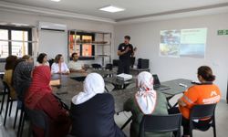 Mersin'de kadınlara 'yangın güvenliği' eğitimi