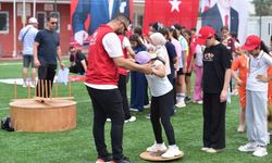Osmaniye'de çocuklar geleneksel oyunlarla doyasıya eğlendi