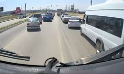 Osmaniye'de sürücüler itfaiyeye fermuar sistemiyle yol verdi