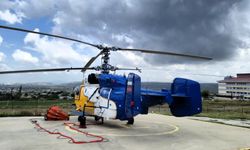Osmaniye'de yangın helikopteri göreve hazır