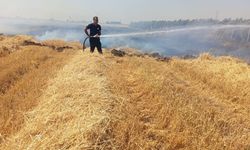 Reyhanlı'da anız yangını
