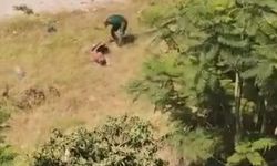 Sulama kanalına giren oğlunu kemerle dövdü