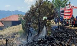 Bahçe yangını büyümeden söndürüldü