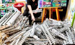 Elektronik devreleri tuvallerinde kullanıyor