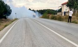 Seyir halindeki tanker yandı