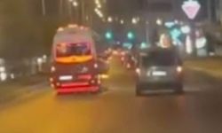 Trafikte minibüsle makas atan sürücüye 90 bin lira ceza