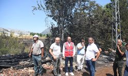 Yayladaki yangında 3 ev ile 2 ambar küle döndü
