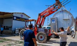 Korkuteli'de üreticilere makine desteği