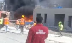 Şantiyede çıkan yangın söndürüldü