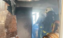 Serik'te otel işçilerinin kaldığı villada yangın