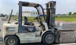 Forklift hırsızlığına 3 tutuklama
