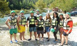 Gazetecilerin rafting heyecanı