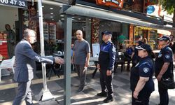Akdeniz zabıtasından kaldırım işgali denetimi