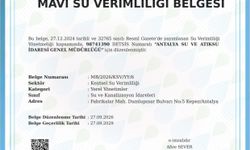 ASAT, Mavi Su Verimliliği belgesini aldı