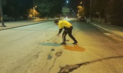 Kazaya karışan motosiklet inşaat bahçesinde bulundu