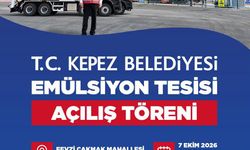 Kepez Belediyesi Emülsiyon Tesisi açılıyor