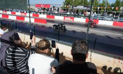 Kepez'de motodrag yarışları sürüyor