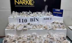 Polisin takibe alıp durdurduğu otomobilden 110 bin uyuşturucu hap çıktı