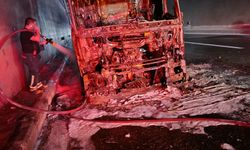 TIR'ı yanan nakliyeci için yardım kampanyası