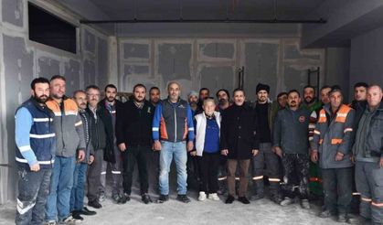 Başkan Ataç Yeşiltepe Belde Evi inşaatını inceledi