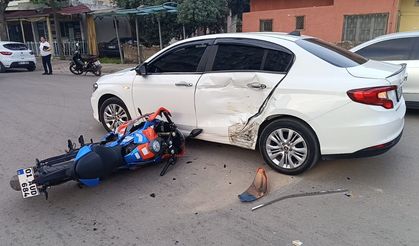 Motosiklet kazasında 1 kişi yaralandı