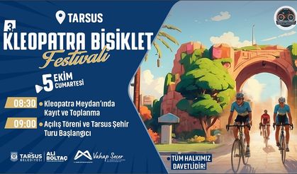 3. Kleopatra Bisiklet Festivali Başlıyor: Tarsus’un Tarihi Rotalarında Pedallar Dönüyor