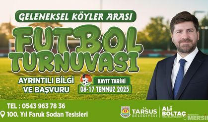Tarsus’ta 16. Geleneksel Köyler Arası Futbol Turnuvası Başlıyor