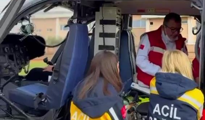 Mersin’de Hayati Müdahale: Epilepsi Hastası Çocuk Helikopter Ambulansla Taşındı
