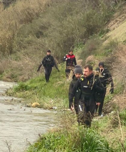 Asi Nehri'nde kaybolan Karakaya'yı arama çalışmaları 4'ncü gününde
