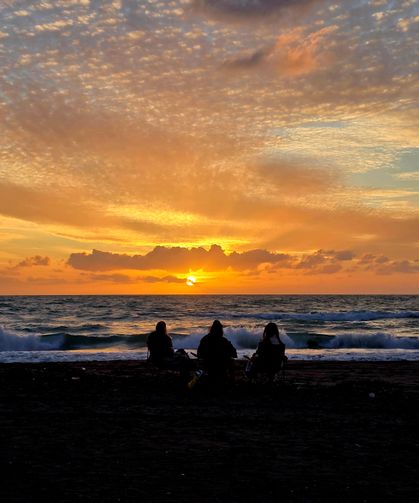 Hatay'da güneşin batışı görsel şölene dönüştü