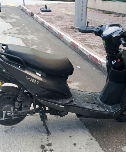 Devrilen motosikletin sürücüsü yaralandı