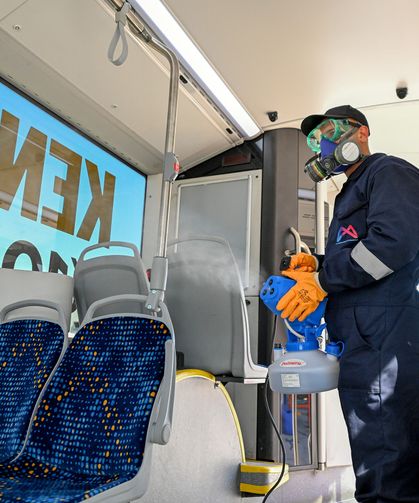 Toplu taşıma araçları hijyenik hale getiriliyor