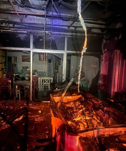 Balıkçı yangında kül oldu