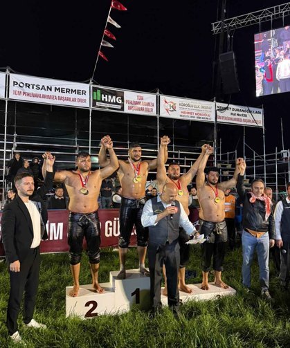 Belediye güreşçisinden üçüncülük