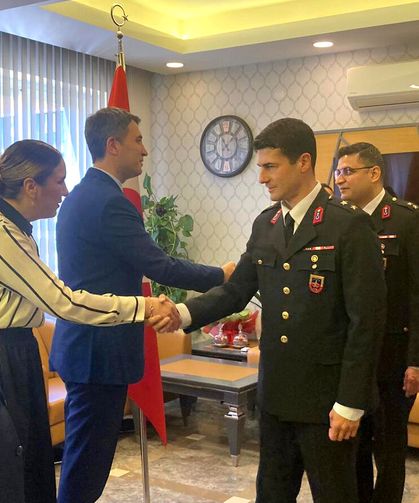 Bucak'ta protokol bayramlaştı