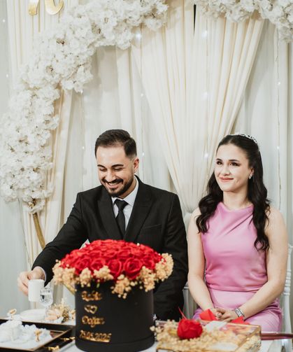 Kız istemeye kebap buketiyle gitti
