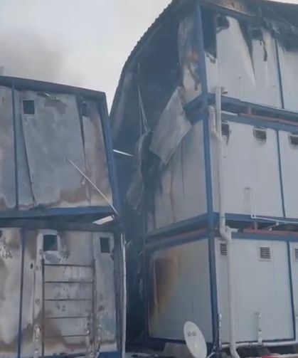 Şantiyede yangın: 1 ölü, 6 yaralı
